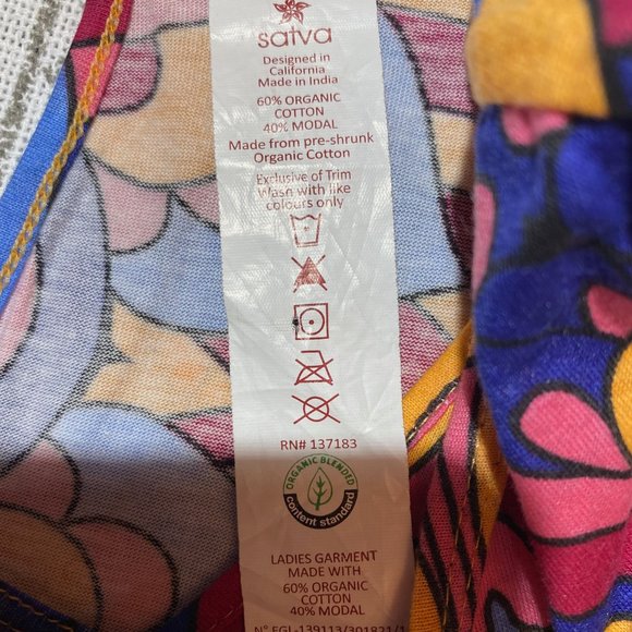 Women's Sativa Dress Swirly Tile Print Medium NWT - Picture 7 of 9